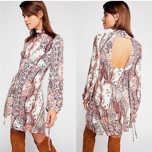 C30 Free People Womens Mock Turtleneck Shift‎ Dress